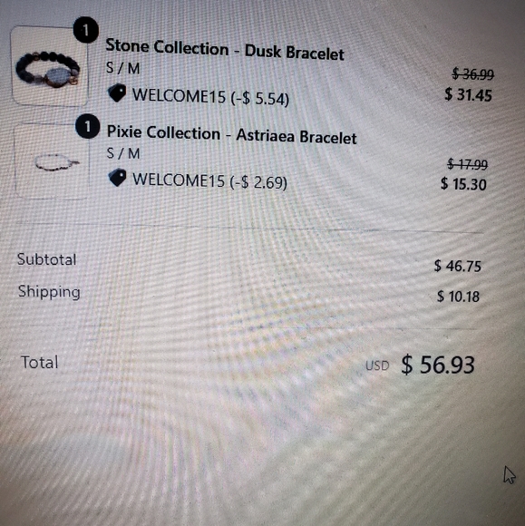 NWOT Kinsley Armelle Bracelet Set - Picture 5 of 6